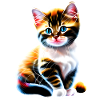 Bébé chat de Noël