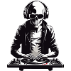 Skelleton DJ in b/w