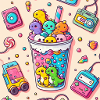 Kawaii Dino Bubbletea