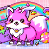 Kawaii Retro Gaming Fox
