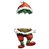 Weihnachtsoutfit Gläubiger Elf