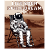 ASTRONAUT LIVE YOUR SPACE DREAM