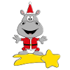 STERNSCHNUPPE - NILPFERD - WEIHNACHTEN