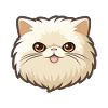 Britisch Langhaar Katze Karikatur Aquarell Clipart