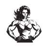 Woman Muscles Fitness Gym