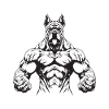 Dog Muscles Workout Gym