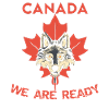 Canada Wolf Maple Leaf