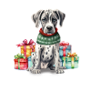 Dalmation Dog Merry Woofmas Christmas