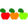 Three apples