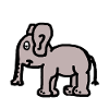 Elefant Dicker Dickhäuter Trampeltier Kinder Zoo
