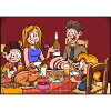 Family Having A Thanksgiving Dinner