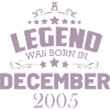 18th Birthday Legend December 2005