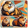 Marmottes mignonnes