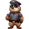 Murmeltier Polizei