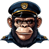 Policière chimpanzé