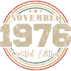 Prezent urodzinowy, rocznik urodzony w listopadzie 1976 roku