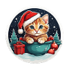 getigerte Weihnachtskatze