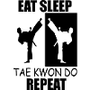 Eat sleep taekwondo repeat