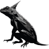 Modern Chameleon Silhouette