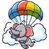 Élephant parachutiste