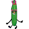 Partygurke,retro, Gurke,hasenohren, bunny