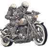 Skeleton Rider - Motard squelette