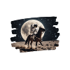 Astronaute à cheval dans l’espace