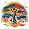 Africa Steppe and Animals