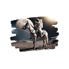 Astronaute à cheval dans l’espace