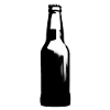 Einfach Bier | Silhouette einer Bierflasche