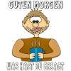 MENSCH COMIC GUTEN MORGEN