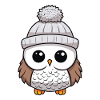 Owl Winter Comic