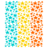 Glowing Rainbow Stars Pattern