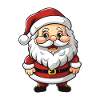 Santa Claus Comic Illustration