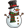 Snowman Winter Christmas Snow