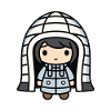 Eskimo Igloo Winter Comic
