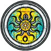 Abstract Octopus with Mandala Pattern
