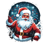 Père Noël drôle pour Noël