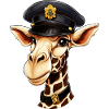 Girafe de police