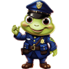 Polizei Frosch