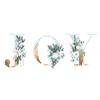 JOY! Flower Letter Personalizable