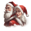 Ehepaar Santa Claus