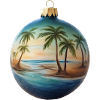 Weihnachtskugel mit Strand