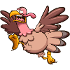 Scared Running Turkey