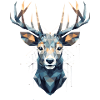 abstract deer