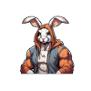 Pumpernickel Bunny Powerlifting Weightlifting