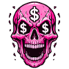 Stily Pink Skull
