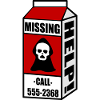 Missing Death auf Milchpackung