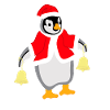 Christmas Penguin, Penguin, Christmas, Bells