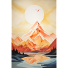 Mountain Landscape with Sunset